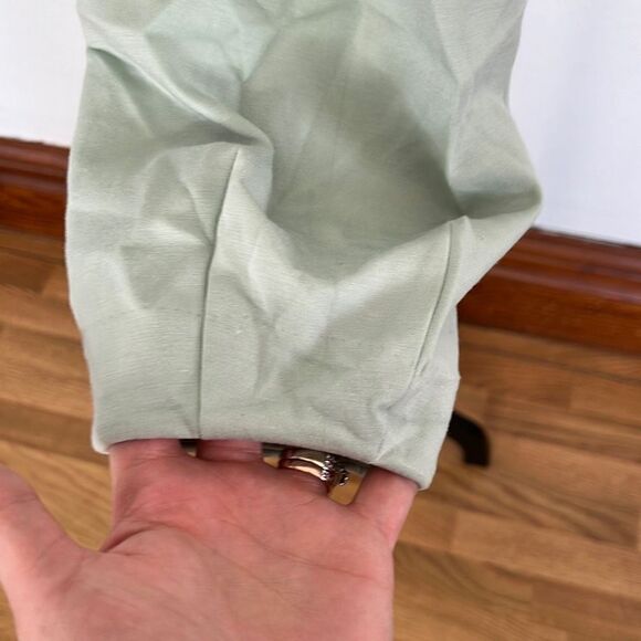 Alfani Womens Hoodie Sweatshirt Drop Shoulder Light Green Size Petite Medium NWT - Picture 3 of 11